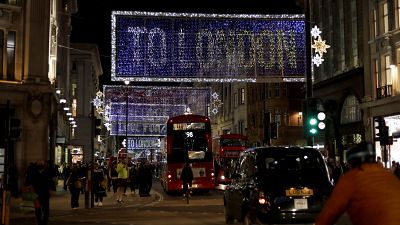 Karácsonyi fényben az Oxford street