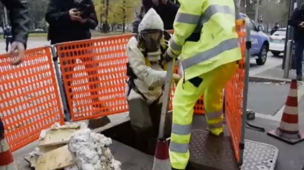 Durchs Abwassersystem- ungewöhnlicher Bankraub in Mailand Durchs Abwassersystem- ungewöhnlicher Bankraub in Mailand