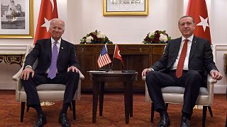 Eski ABD Başkan Yardımcısı Joe Biden, Cumhurbaşkanı Recep Tayyip Erdoğan