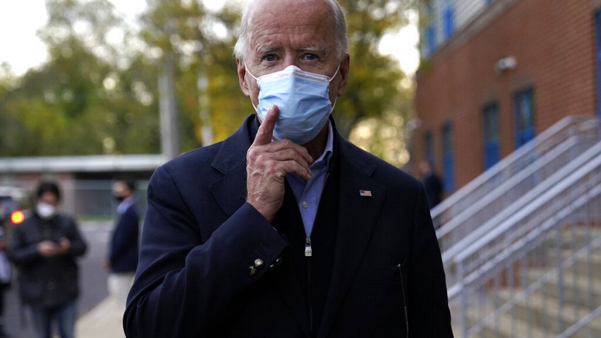 Joe Biden bei einer Wahlkampagne, 3.November 2020