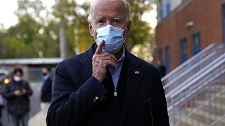 Joe Biden bei einer Wahlkampagne, 3.November 2020