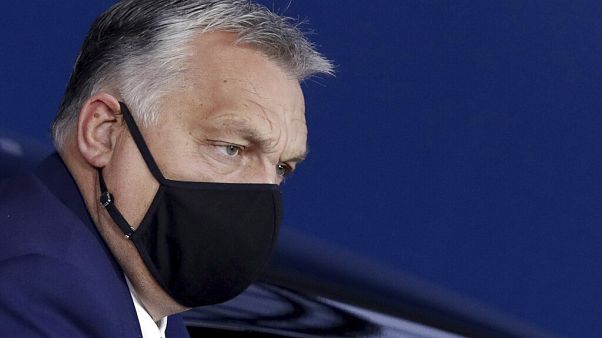 Orbán Viktor magyar kormányfő Brüsszelben 2020. október 16-án Orbán Viktor magyar kormányfő Brüsszelben 2020. október 16-án