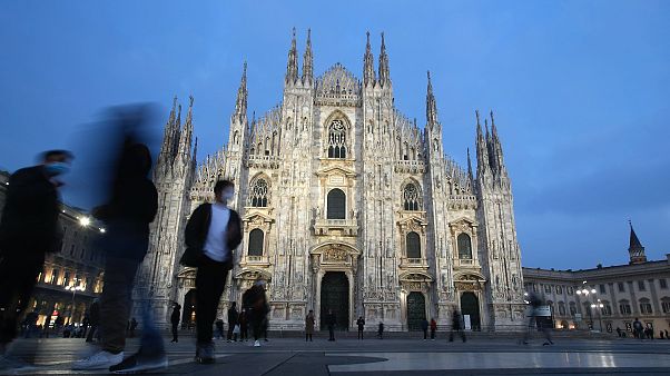 Milan, une des villes concernées par le reconfinement décidé par les autorités - le 05/11/2020 Milan, une des villes concernées par le reconfinement décidé par les autorités - le 05/11/2020