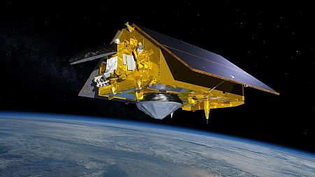 The Sentinel-6 Michael Freilich Satellite Orbits Earth (Illustration)