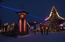Il villaggio di Babbo Natale, vicino a Rovaniemi, Finlandia