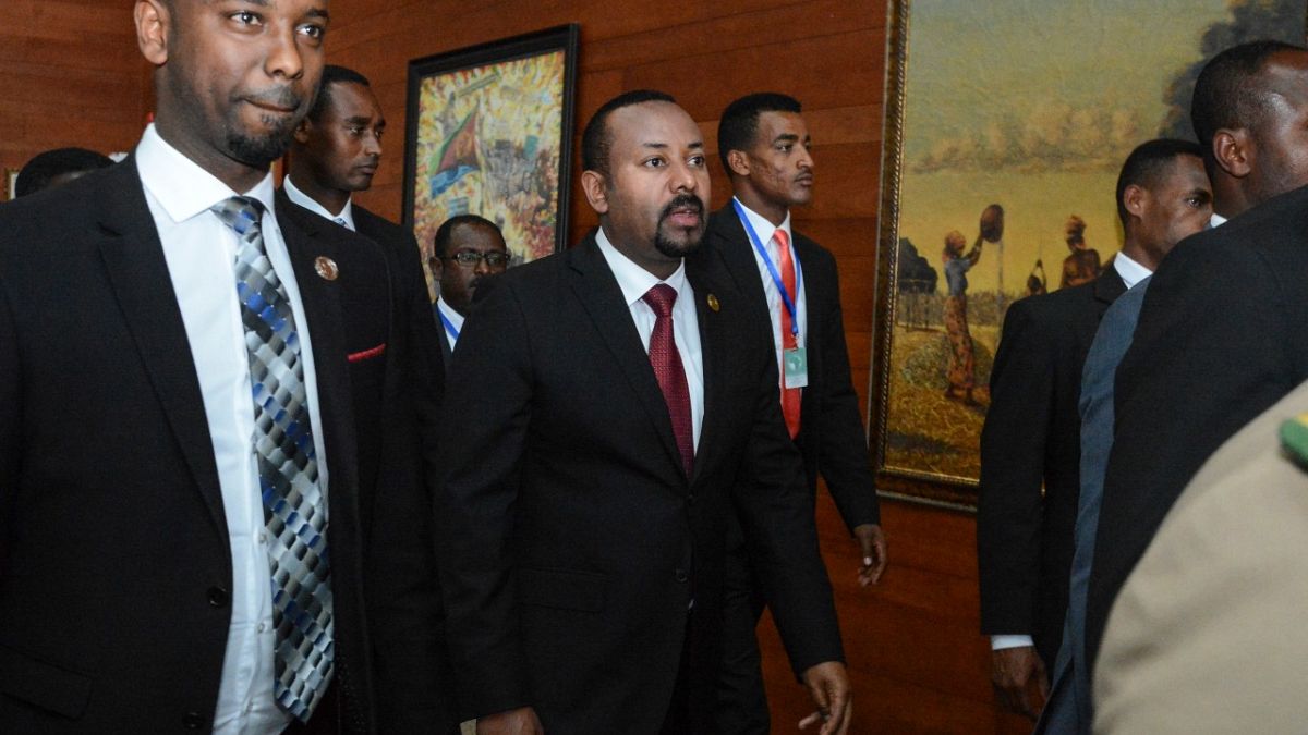 رئيس الوزراء الإثيوبي أبي أحمد في أديس أبابا لحضور القمة الإفريقية. 2020/02/09