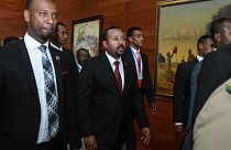 رئيس الوزراء الإثيوبي أبي أحمد في أديس أبابا لحضور القمة الإفريقية. 2020/02/09