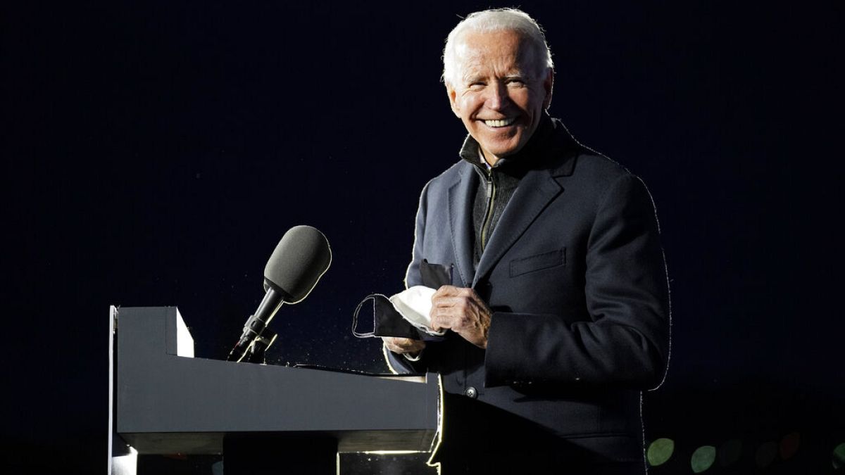 Joe Biden lors d'un discours à la veille de l'élection présidentielle le 2 novembre 2020