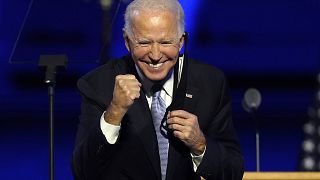 Biden seeks to unite a divided America in victory speech 