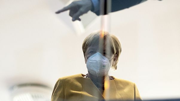 Kanzlerin Angela Merkel bei einer Pressekonferenz in Berlin am 2. November 2020 Kanzlerin Angela Merkel bei einer Pressekonferenz in Berlin am 2. November 2020