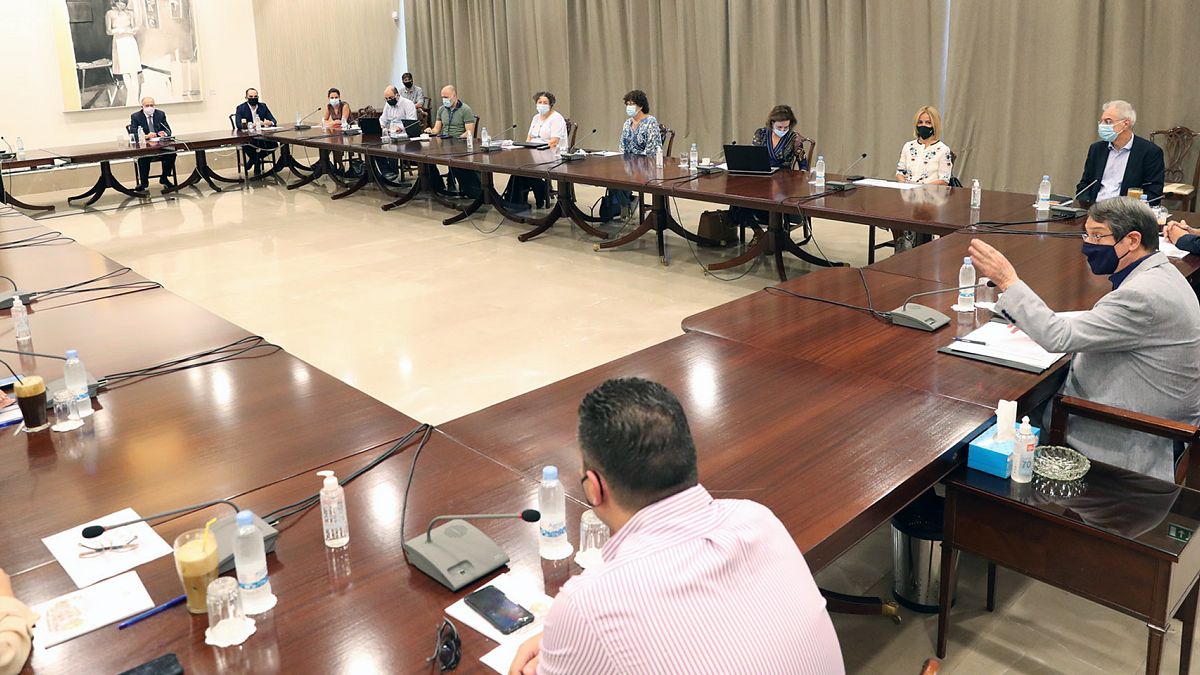  Επιδημιολογική συμβουλευτική ομάδα για τον κορωνοϊό Προεδρικό Μέγαρο, Λευκωσία, Κύπρος