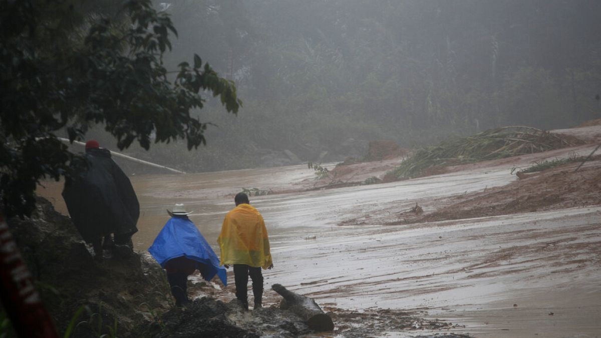 Coulée de boue au Guatemala, à San Cristobal Verapaz, 7 novembre 2020