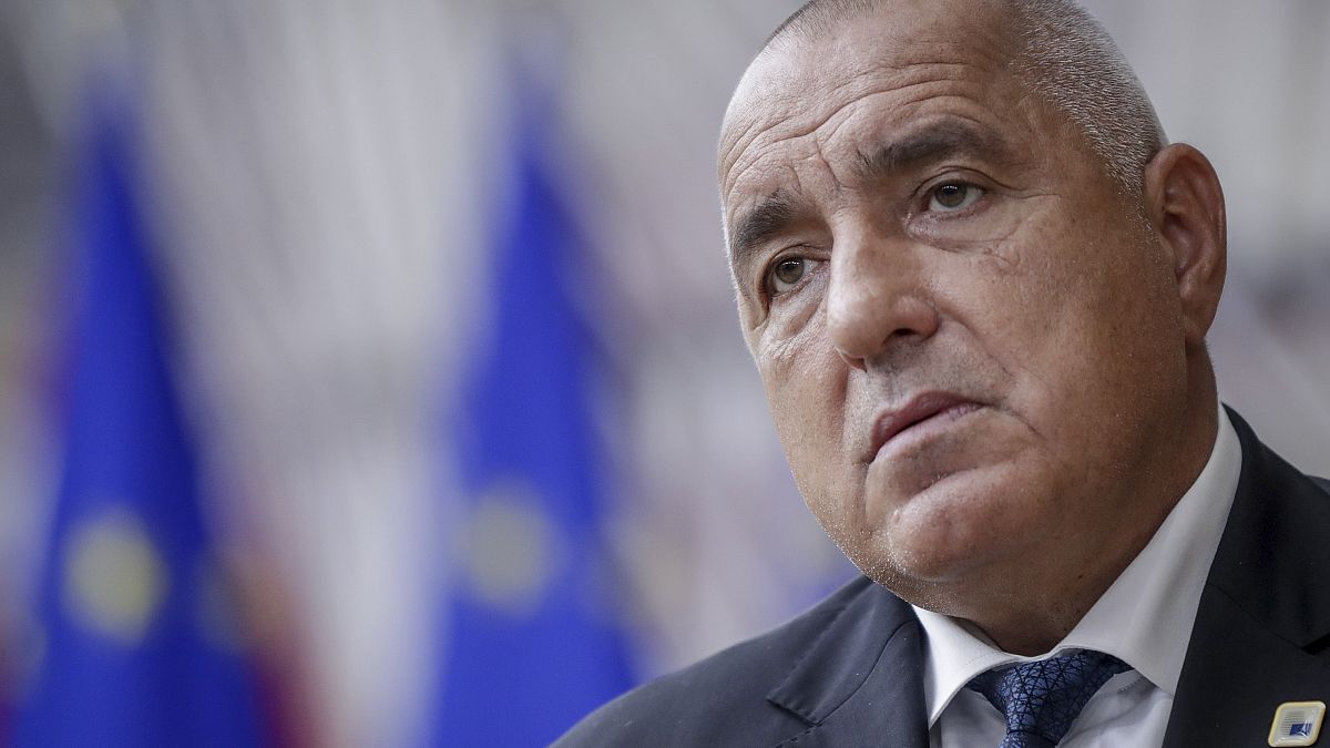 Bulgaria's Prime Minister Boyko Borissov arrives for an EU summit at the European Council building in Brussels, Thursday, Oct. 15, 2020. 