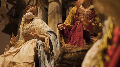 شاهد: فنان إيطالي يضيف كوفيد-19 إلى مشهد مهد المسيح