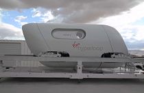 Capsule Hyperloop de Virgin, Nevada, USA