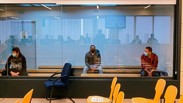 Réus no tribunal da Audiência Nacional Réus no tribunal da Audiência Nacional