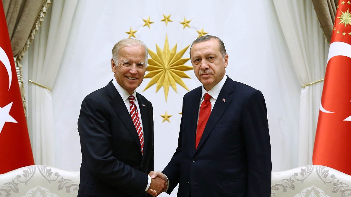Joe Biden ile Recep Tayyip Erdoğan / 2016 Arşiv