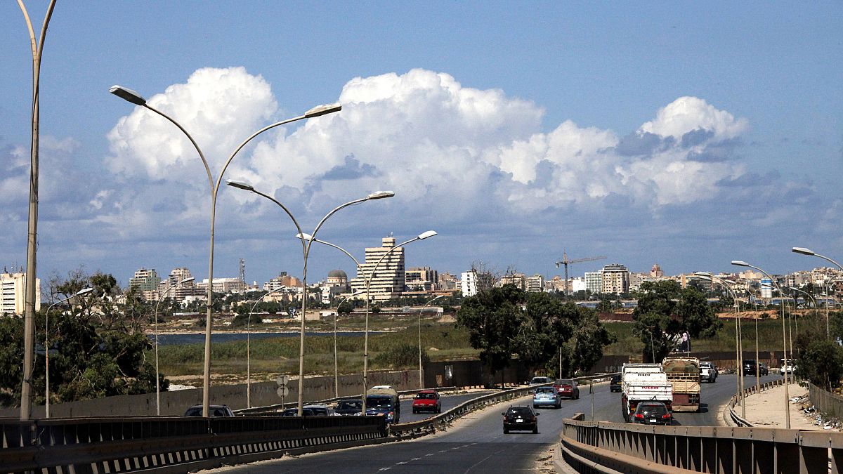 منظر عام لمدينة بنغازي، ليبيا.