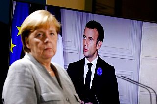 امانوئل ماکرون و آنگلا مرکل