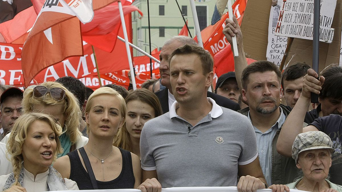 Алексей Навальный во время митинга 6 мая 2012 года.