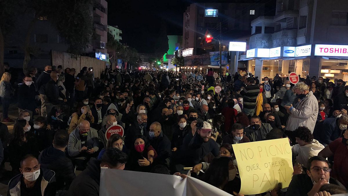 Κατεχόμενη Λευκωσία διαμαρτυρία