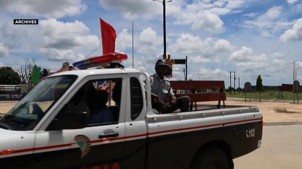 Patrouille de police au Mozambique Patrouille de police au Mozambique