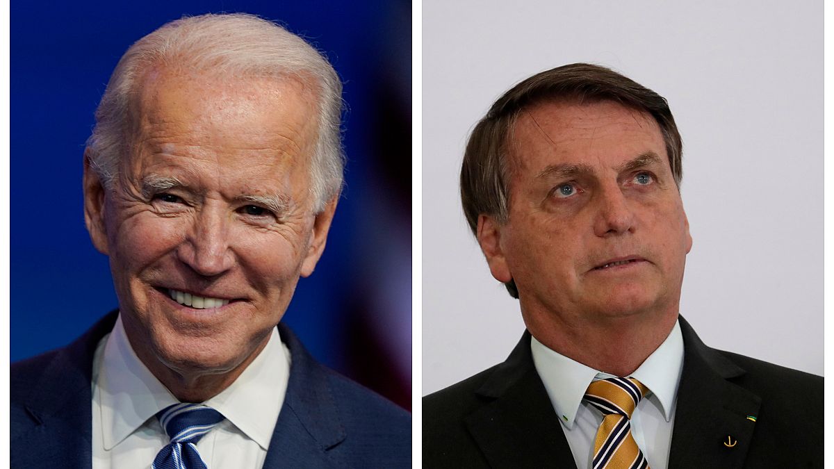 Joe Biden e Jair Bolsonaro