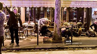 Terrasse du café "La Bonne Bière" à Paris, le 13 novembre 2015 Terrasse du café "La Bonne Bière" à Paris, le 13 novembre 2015