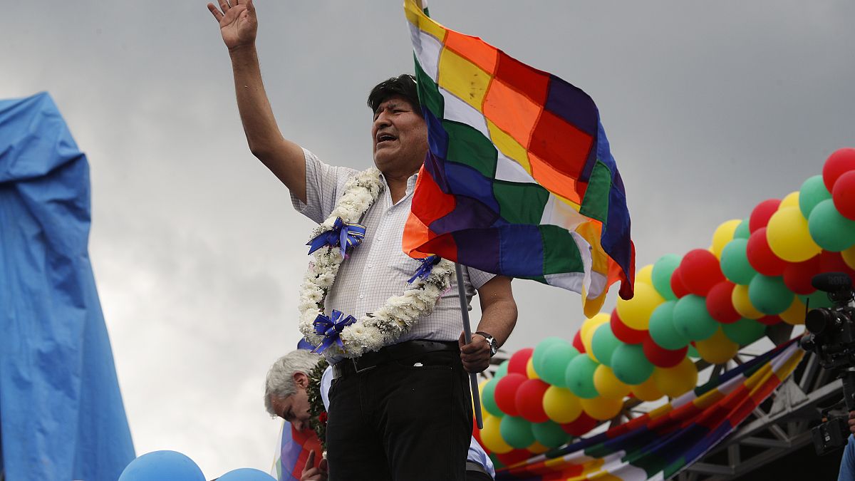 Evo Morales en Chimoré (Bolivia)