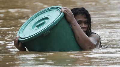 فیلیپین پس از طوفان وامکو گرفتار سیل است