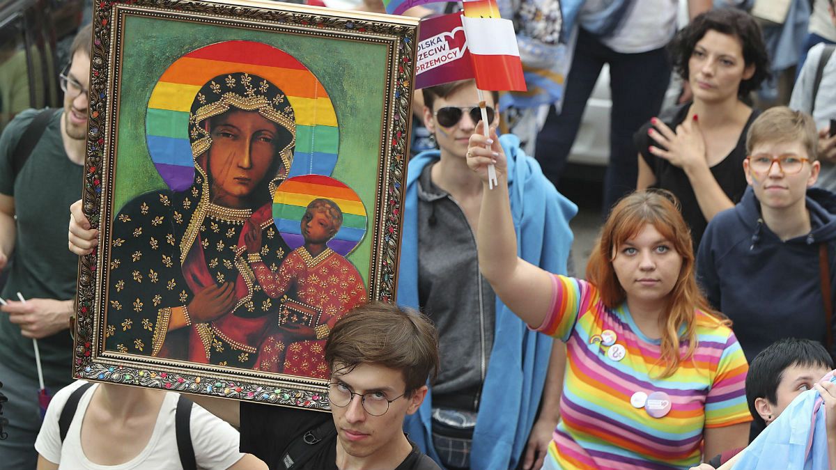 اعتراض خیابانی در لهستان علیه تضییع حقوق دگرباشان جنسی