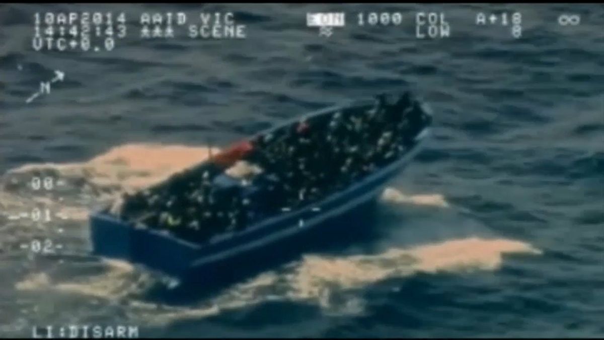 Boot mit Migranten 