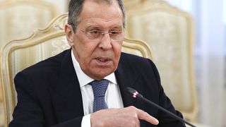 Russian Foreign Minister Sergey Lavrov addressed an online news conference.