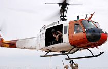 Archives : un hélicoptère des forces américaines de la Force multinationale et observateurs au Sinaï, le 29 janvier 2004