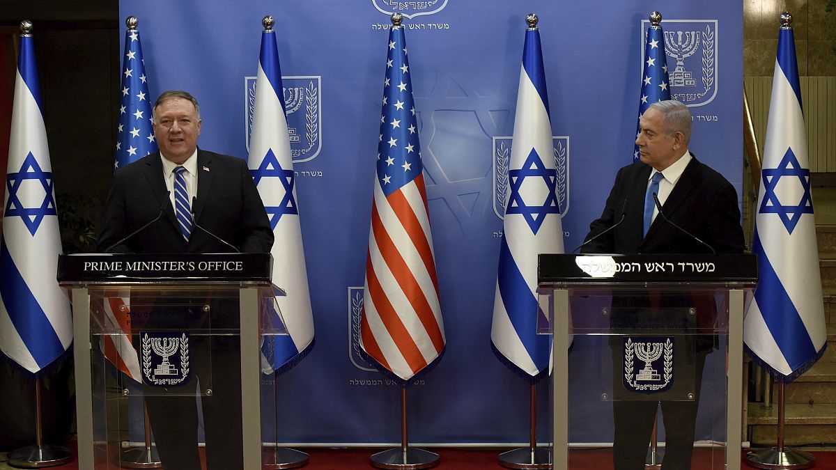 Pompeo in a previous visit at Israel