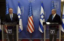 Pompeo in a previous visit at Israel