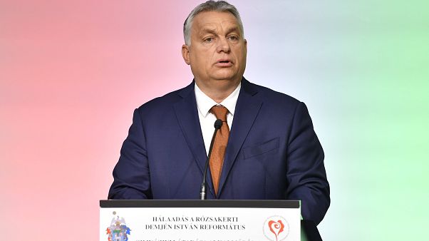Orbán Viktor beszédet mond 2020. október 17-én Orbán Viktor beszédet mond 2020. október 17-én