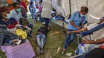 Dons du sang à Addis Abeba en soutien à l'offensive militaire contre la rébellion du Tigré, 12 novembre 2020