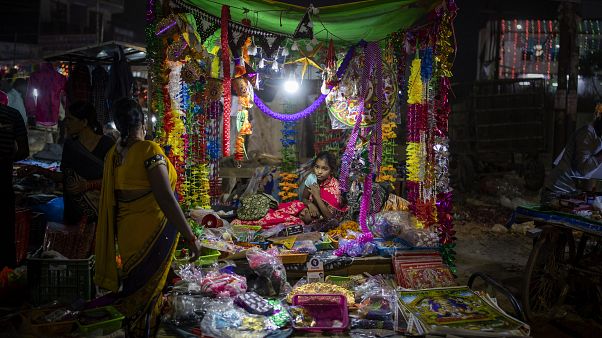 Starßenhändler in Neu Delhi Starßenhändler in Neu Delhi