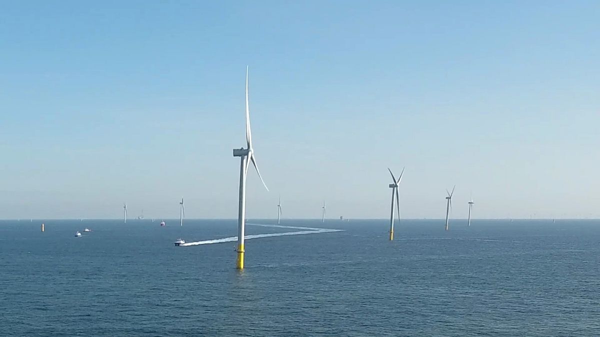 Offshore wind farm in the Netherlands