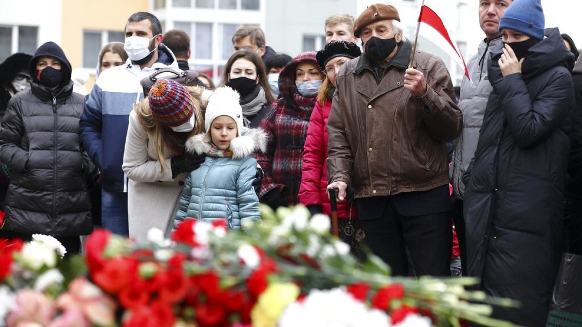 Trauer in Minsk nach dem Tod von Raman Bandarenka