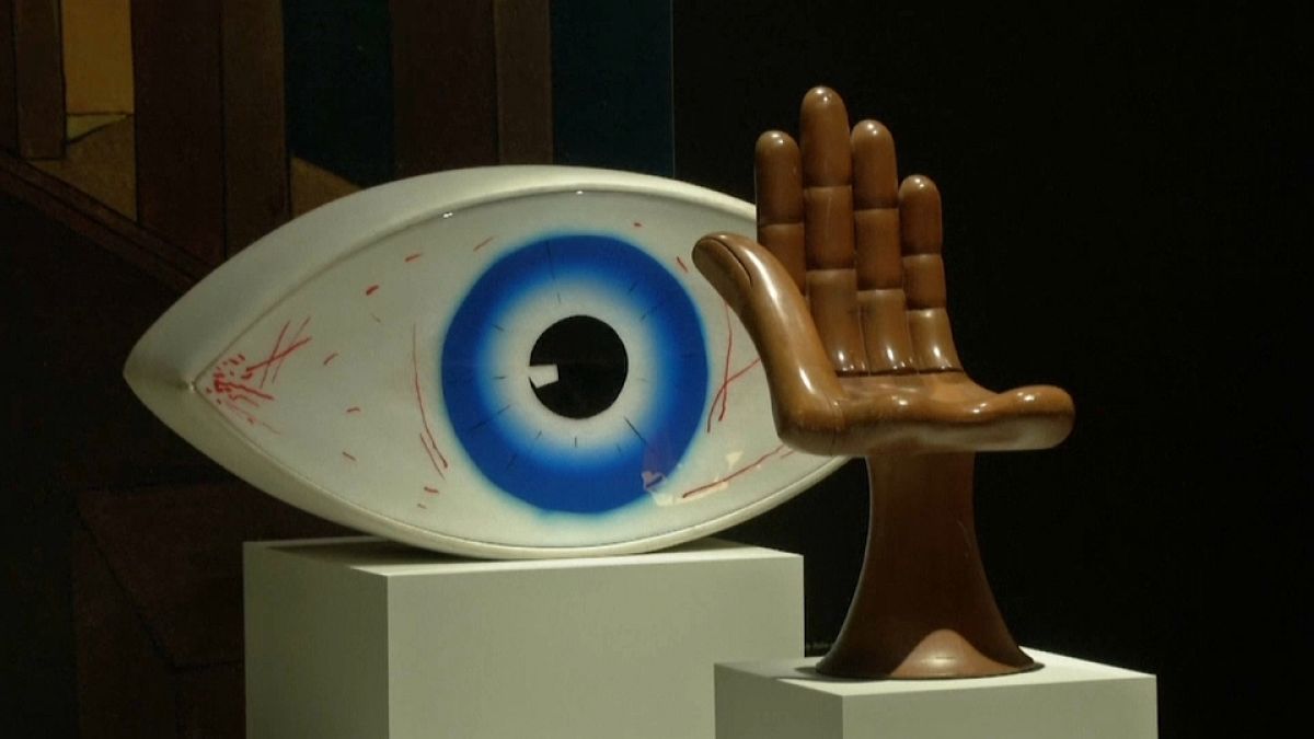 Man Ray's "Le Temoin" on show at the Caixaforum in Madrid
