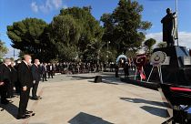Cumhurbaşkanı Erdoğan Atatürk Anıtı'nı ziyaret ederken