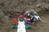 Funeral de soldado de etnia arménia