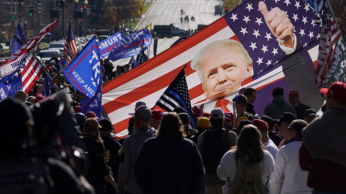 Демонстрация сторонников Трампа, Вашингтон, 14 ноября