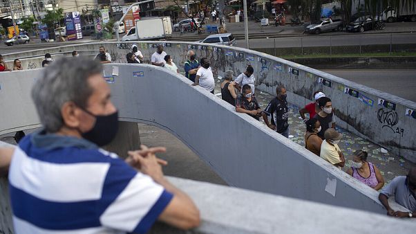 Fila de espera para votar na Rocinha, Rio de Janeiro Fila de espera para votar na Rocinha, Rio de Janeiro