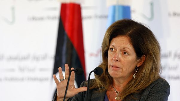 ستيفاني ويليامز خلال مؤتمر صحفي في تونس العاصمة - تونس ستيفاني ويليامز خلال مؤتمر صحفي في تونس العاصمة - تونس