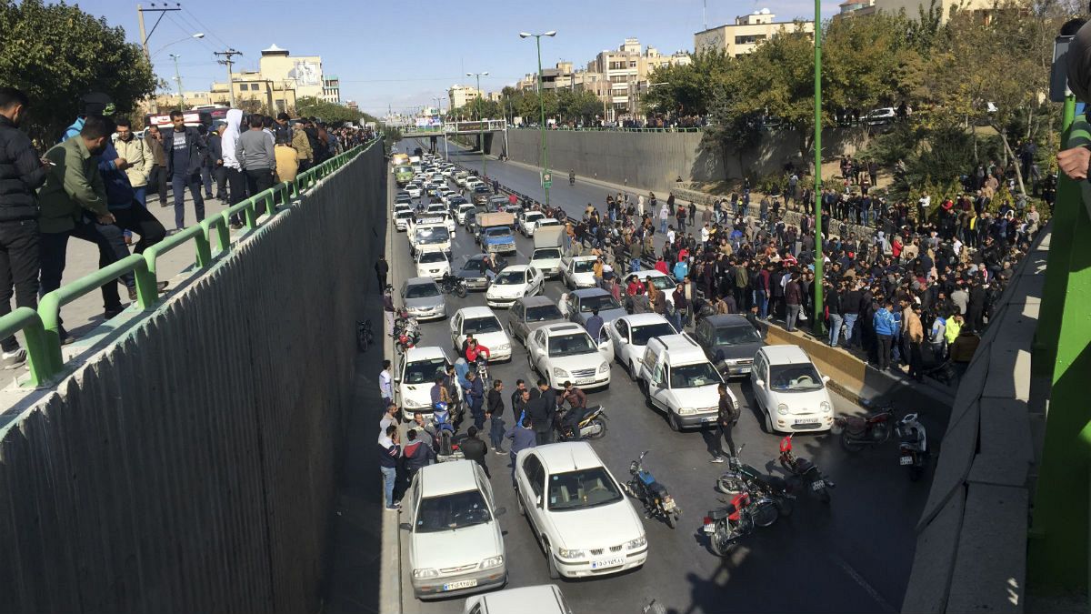 اعتراض به گرانی بنزین در تهران، آبان ۱۳۹۸
