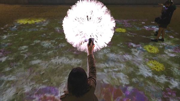Souffler sur des pissenlits virtuels au Japon Souffler sur des pissenlits virtuels au Japon