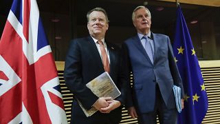 EU chief Brexit negotiator Michel Barnier arrives in London for face-to-face trade talks